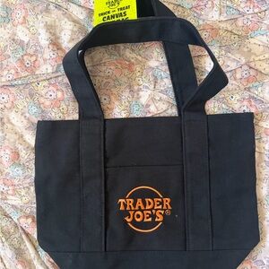 Trader Joe's Mini Tote Halloween
2025 - NWT Rare Collectible Canvas Bag  black